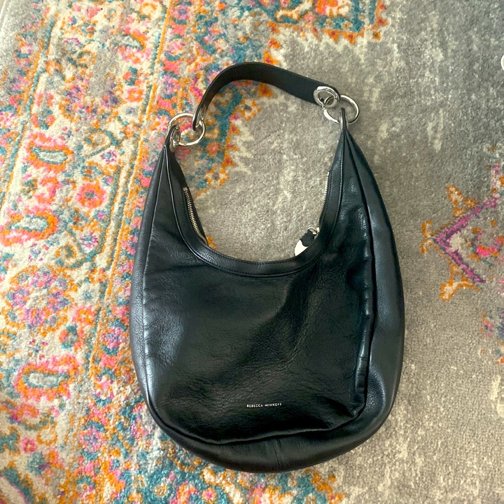Rebecca Minkoff Sofia Hobo black leather shoulder bag